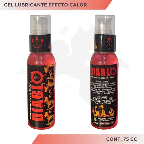 Gel lubricante efecto calor DIABLO 75cc